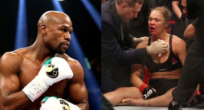mayweather offers to train ronda rousey