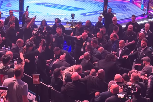 Watch Wild Brawl Between Dillon Danis And Islam Makhachev’s Camp At UFC 322